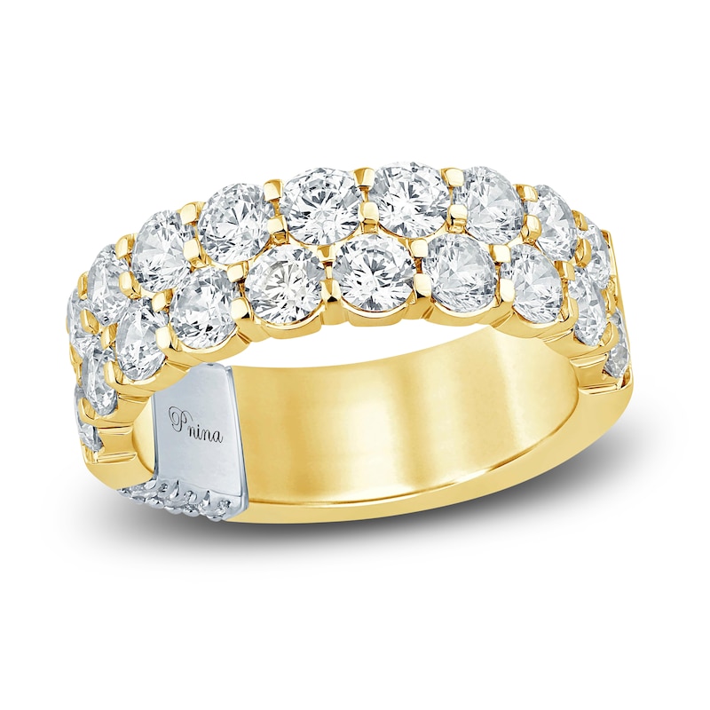 Pnina Tornai Lab-Created Diamond Anniversary Band 3 ct tw Round 14K Yellow Gold