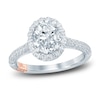 Thumbnail Image 0 of Pnina Tornai Lab-Created Diamond Engagement Ring 2 ct tw Oval/Round 14K White Gold