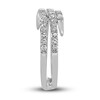 Thumbnail Image 3 of Diamond Wrap Ring 1/2 ct tw Round/Baguette 10K White Gold