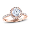 Thumbnail Image 0 of Vera Wang WISH Diamond Engagement Ring 2 ct tw Round 18K Rose Gold