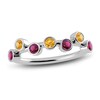 Thumbnail Image 1 of Juliette Maison Natural Citrine & Natural Rhodolite Garnet Ring 10K White Gold
