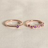 Thumbnail Image 4 of Juliette Maison Natural Citrine & Natural Rhodolite Garnet Ring 10K White Gold