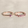 Thumbnail Image 4 of Juliette Maison Natural Blue Sapphire & Natural Rhodolite Garnet Ring 10K White Gold