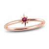 Thumbnail Image 1 of Juliette Maison Natural Rhodolite Garnet Starburst Ring 10K Rose Gold