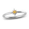 Thumbnail Image 0 of Juliette Maison Natural Citrine Starburst Ring 10K White Gold