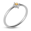 Thumbnail Image 1 of Juliette Maison Natural Citrine Starburst Ring 10K White Gold