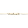 Thumbnail Image 3 of Diamond Initial O Pendant Necklace 1/10 ct tw Round 10K Yellow Gold 18"