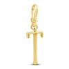 Thumbnail Image 1 of Charm'd by Lulu Frost Diamond Letter T Charm 1/15 ct tw Pavé Round 10K Yellow Gold