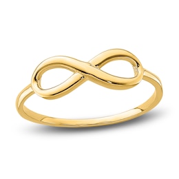 High-Polish Infinity Ring 14K Yellow Gold