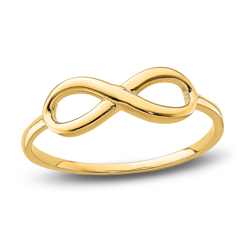 Main Image 1 of High-Polish Infinity Ring 14K Yellow Gold