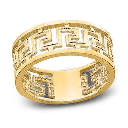 Openwork Greek Key Ring 14K Yellow Gold