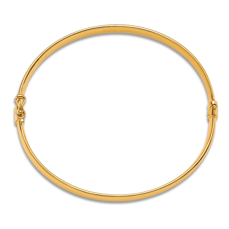 Main Image 2 of High-Polish Bangle Bracelet 10K Yellow Gold 7"