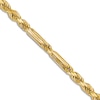 Thumbnail Image 1 of Diamond-Cut Solid Rope Chain Necklace 14K Yellow Gold 24" 3.0mm
