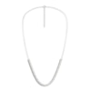 Thumbnail Image 3 of Lab-Grown Diamond Necklace 10 ct tw Emerald/Oval/Round 14K White Gold 18"