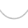 Thumbnail Image 4 of Lab-Grown Diamond Necklace 10 ct tw Emerald/Oval/Round 14K White Gold 18"