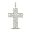 Thumbnail Image 1 of Diamond Cross Charm 1 ct tw Round 14K Yellow Gold