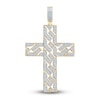 Thumbnail Image 0 of Diamond Cross Charm 1 ct tw Round 14K Yellow Gold