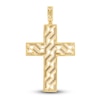 Thumbnail Image 3 of Diamond Cross Charm 1 ct tw Round 14K Yellow Gold