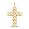 Thumbnail Image 2 of Diamond Cross Charm 1 ct tw Round 14K Yellow Gold