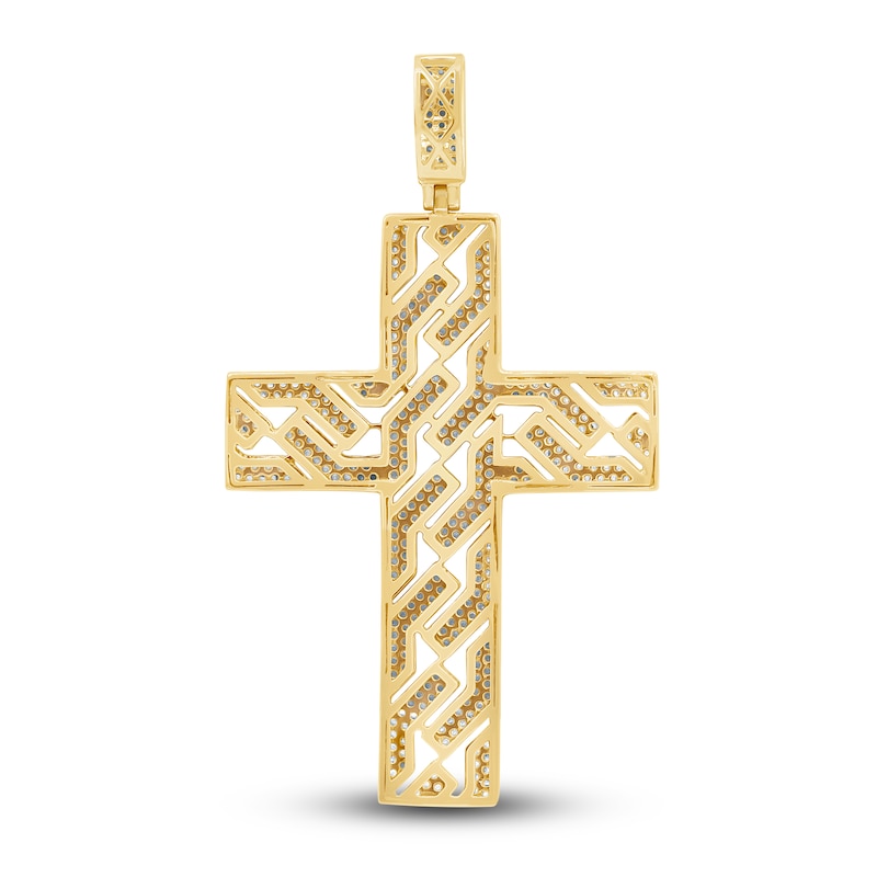 Main Image 3 of Diamond Cross Charm 1 ct tw Round 14K Yellow Gold