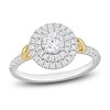 Thumbnail Image 1 of Y-Knot Diamond Engagement Ring 7/8 ct tw Round 14K Two-Tone Gold