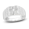 Thumbnail Image 1 of Men's Diamond Ring 1 ct tw Round 14K White Gold