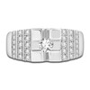 Thumbnail Image 3 of Men's Diamond Ring 1 ct tw Round 14K White Gold
