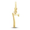 Thumbnail Image 2 of Charm'd by Lulu Frost Diamond Number 7 Charm 1/10 ct tw Pavé Round 10K Yellow Gold
