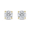 Thumbnail Image 2 of Lab-Grown Diamond Solitaire Stud Earrings 1 1/2 ct tw Round 14K Yellow Gold (SI2/F)