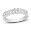 Thumbnail Image 1 of Diamond Bezel Double Row Ring 1/3 ct tw Round 14K White Gold