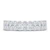 Thumbnail Image 3 of Diamond Bezel Double Row Ring 1/3 ct tw Round 14K White Gold