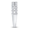 Thumbnail Image 4 of Diamond Bezel Double Row Ring 1/3 ct tw Round 14K White Gold