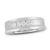 Thumbnail Image 1 of Men's Diamond Anniversary Band 1/4 ct tw Round 14K White Gold