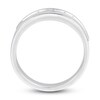 Thumbnail Image 3 of Men's Diamond Anniversary Band 1/4 ct tw Round 14K White Gold