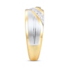 Thumbnail Image 2 of Men's Diamond Anniversary Band 1/4 ct tw Round 14K Two-Tone Gold