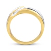Thumbnail Image 3 of Men's Diamond Anniversary Band 1/4 ct tw Round 14K Two-Tone Gold