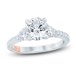 Pnina Tornai Lab-Grown Diamond Engagement Ring 2-1/5 ct tw Round/Heart 14K White Gold