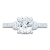 Thumbnail Image 2 of Pnina Tornai Lab-Created Diamond Engagement Ring 2-1/5 ct tw Round/Heart 14K White Gold