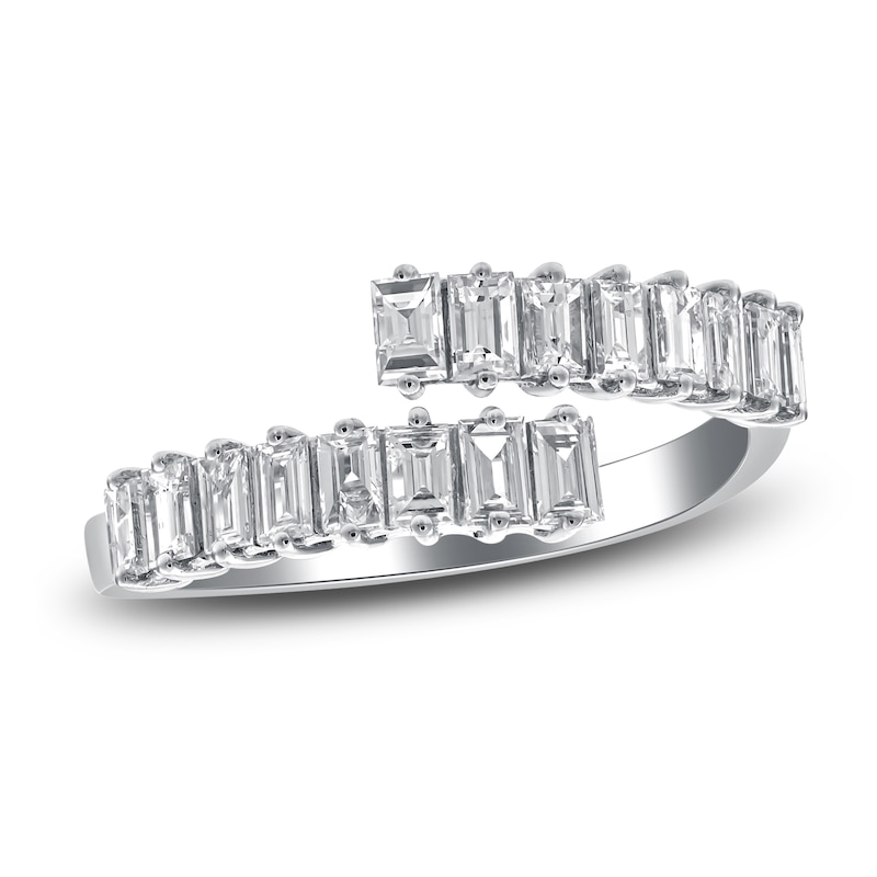 Main Image 1 of Diamond Ring 3/4 ct tw Baguette-cut 14K White Gold
