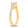 Thumbnail Image 2 of Diamond Engagement Ring 1-1/8 ct tw Round/Baguette 14K Yellow Gold