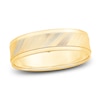Thumbnail Image 1 of Men's Textured Wedding Band 14K Yellow Gold 6.0mm