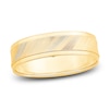 Thumbnail Image 0 of Men's Textured Wedding Band 14K Yellow Gold 6.0mm