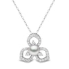 Thumbnail Image 1 of Yoko London Akoya Cultured Pearl Necklace 3/8 ct tw Diamonds 18K White Gold 18"