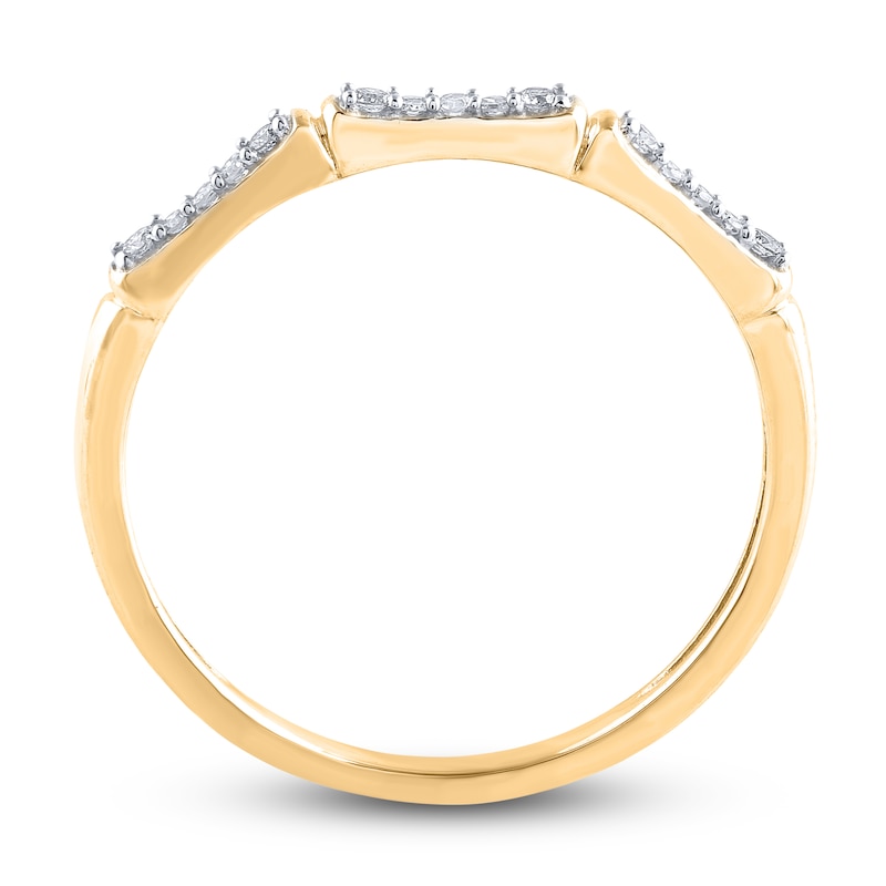 Main Image 2 of Diamond Stackable Ring 1/15 ct tw Round 14K Yellow Gold