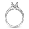 Thumbnail Image 1 of Diamond Engagement Ring Setting 1/3 ct tw Round Platinum