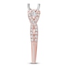 Thumbnail Image 3 of Diamond Engagement Ring Setting 1/2 ct tw Round 14K Rose Gold