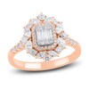 Thumbnail Image 1 of Baguette, Round & Marquise-Cut Diamond Ring 1 ct tw 14K Rose Gold