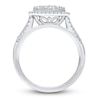 Thumbnail Image 2 of Diamond Halo Engagement Ring 1 ct tw 14K White Gold