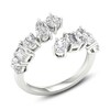 Thumbnail Image 2 of Cushion, Oval, Round, Pear, Marquise & Emerald-Cut Lab-Grown Diamond Wrap Ring 2 ct tw 14K White Gold