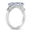Thumbnail Image 2 of Round-cut Natural Aquamarine Ring 14K White Gold